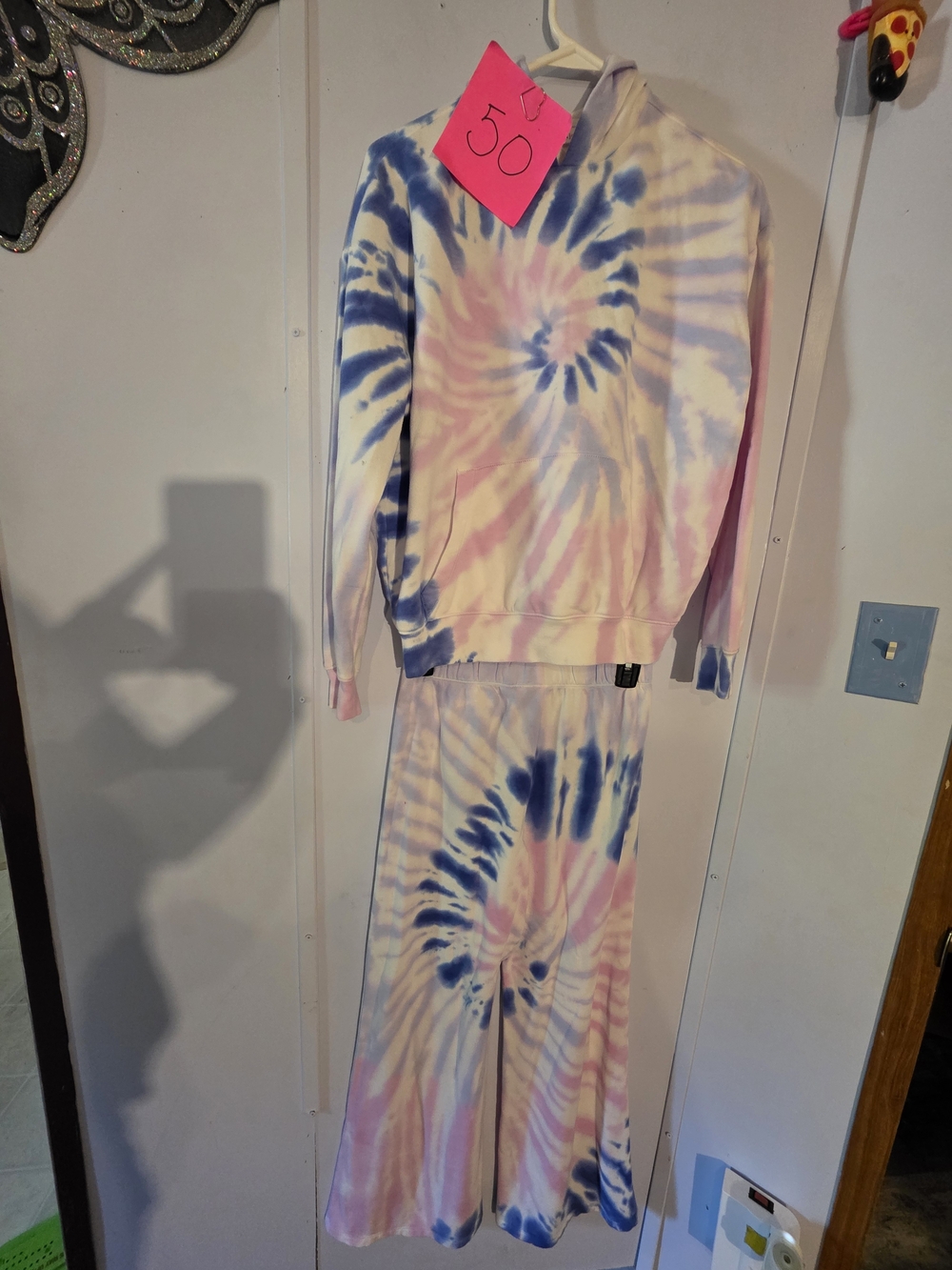 Girls Sugar & Jade Tie Dye Hoodie And Joggers Size Large 12 - 14
